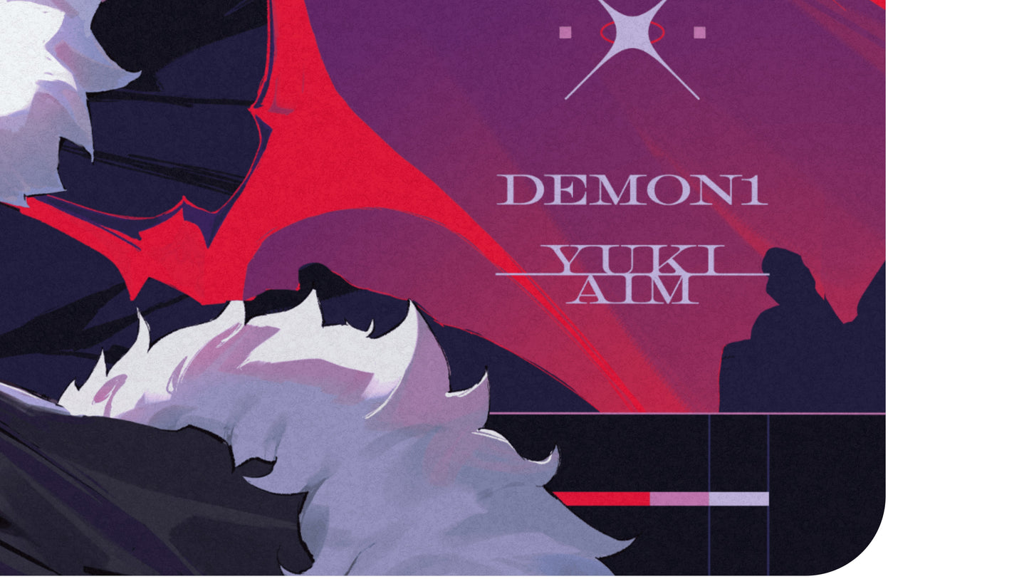 Yuki Aim x Demon1 限量滑鼠墊系列 - 布質滑鼠墊