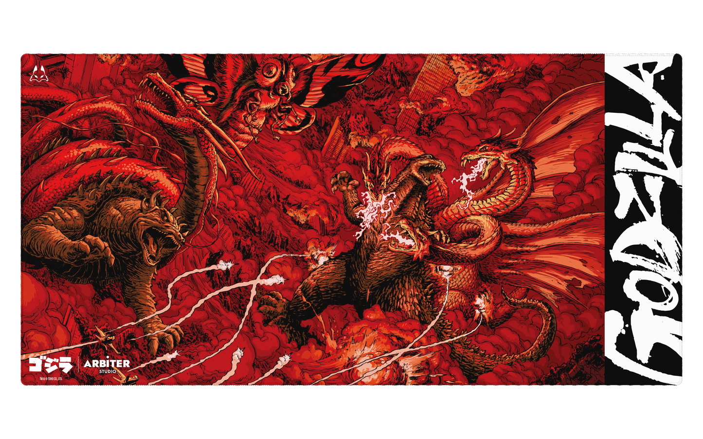 Arbiter Studio x Godzilla 限量款布面滑鼠墊 XXL