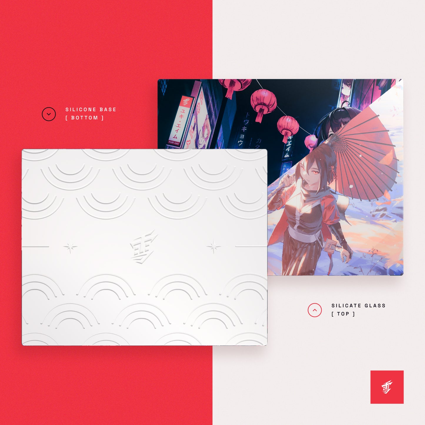 Yuki Aim 2024 狐狸 Katana / Kitsune 玻璃鼠墊