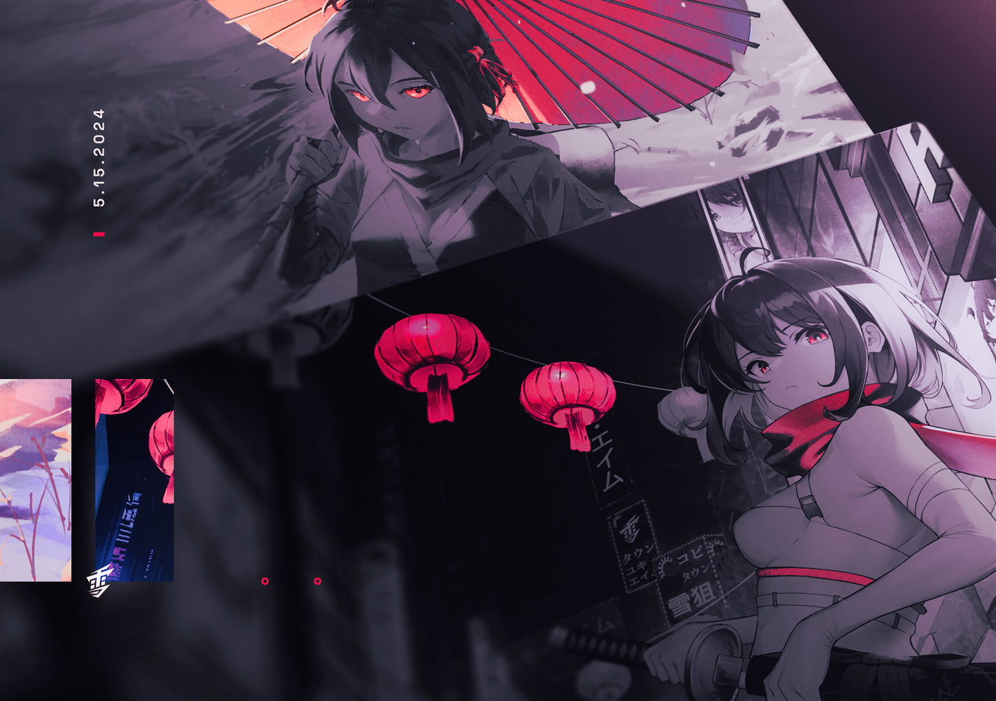 Yuki Aim 2024 狐狸 Katana / Kitsune 玻璃鼠墊