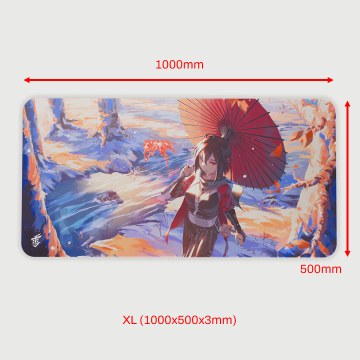 Yuki Aim 2024 限定款 XL 滑鼠墊 kitsune 狐狸 雪