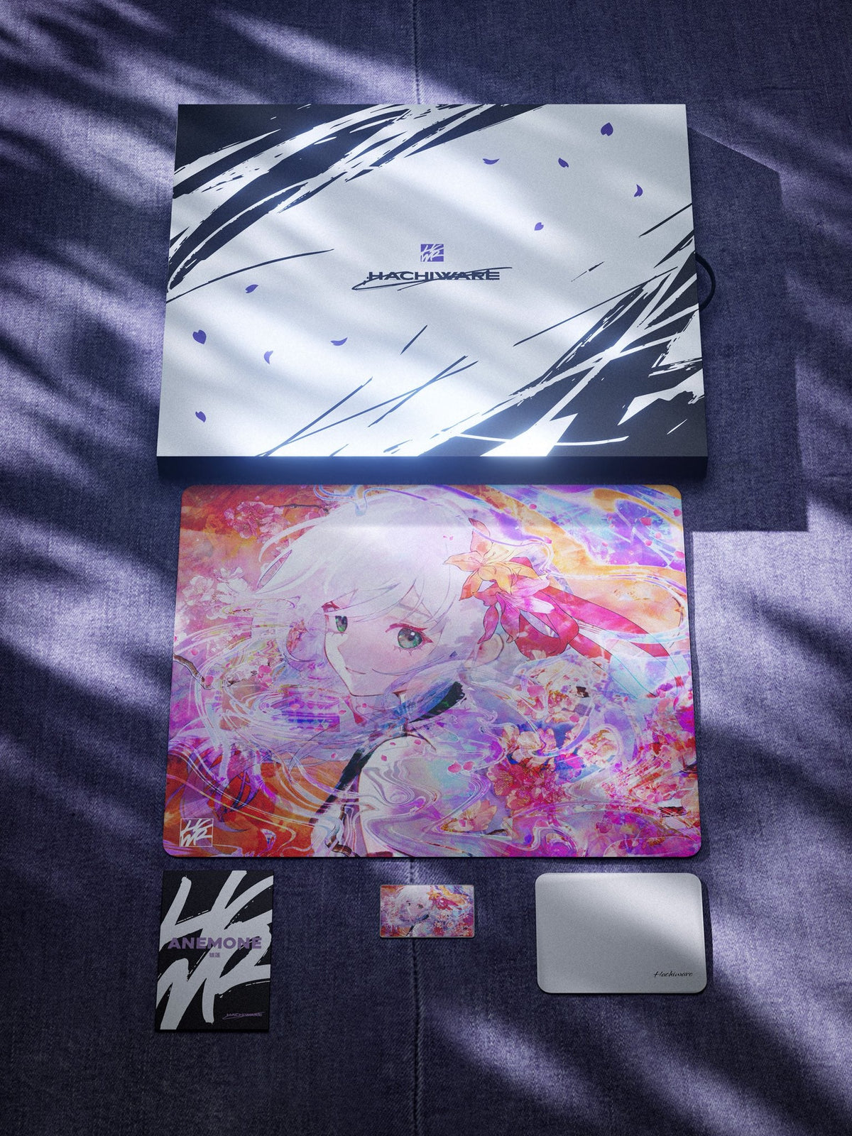 Hachiware 玻璃滑鼠墊 速度型 Hanabi