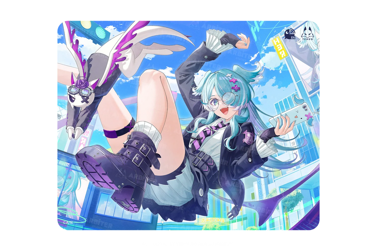 Arbiter Studio x NIJISANJI EN - Arbiter Studio × NIJISANJI EN – Elira Pendora 聯名電競周邊系列（日文 JIS 配置鍵盤、布質滑鼠墊及玻璃滑鼠墊）