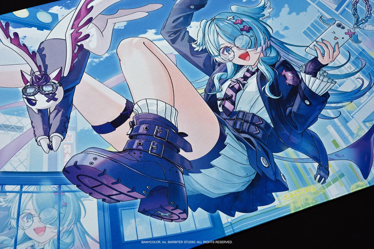 Arbiter Studio x NIJISANJI EN - Arbiter Studio × NIJISANJI EN – Elira Pendora 聯名電競周邊系列（日文 JIS 配置鍵盤、布質滑鼠墊及玻璃滑鼠墊）