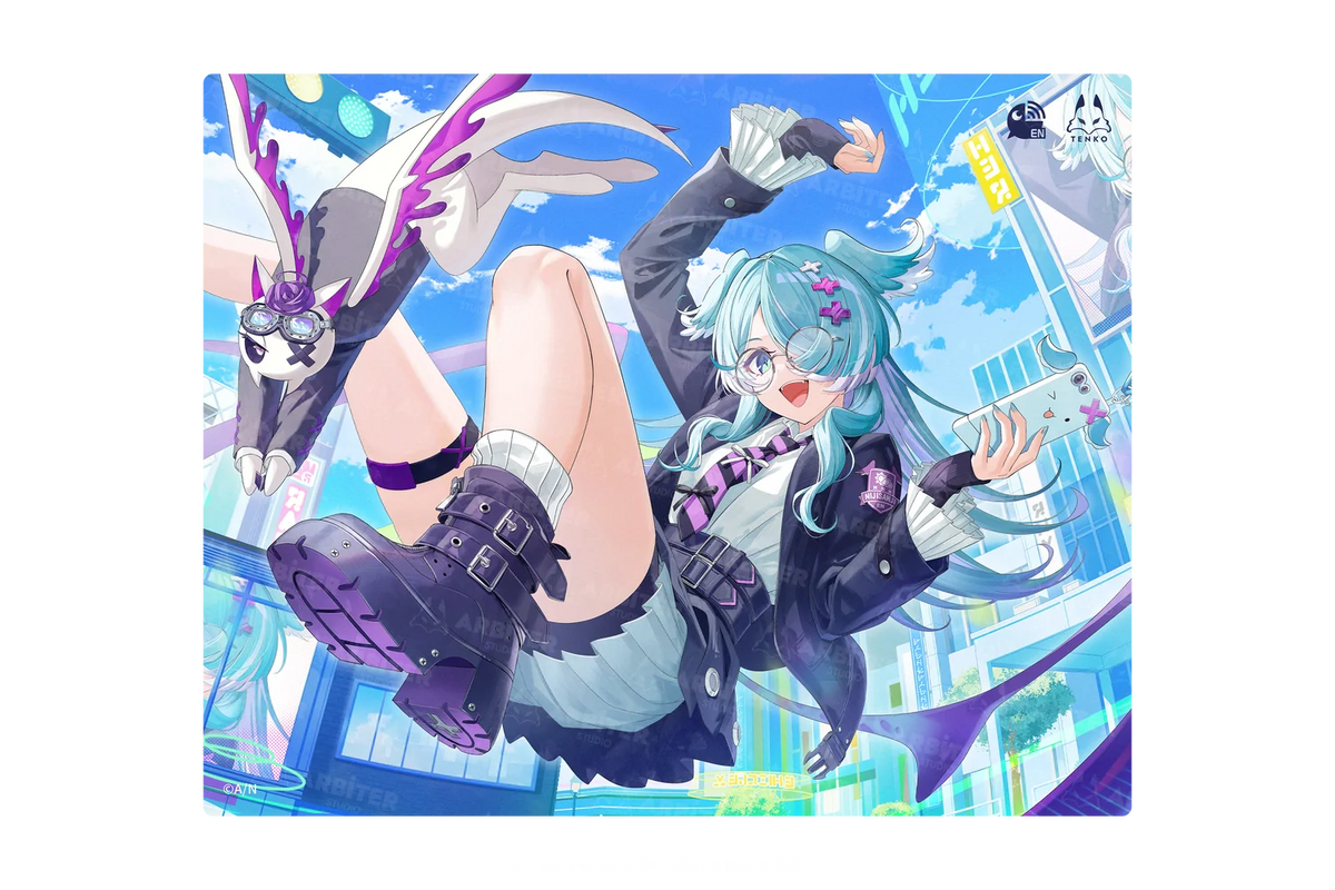 Arbiter Studio x NIJISANJI EN - Arbiter Studio × NIJISANJI EN – Elira Pendora 聯名電競周邊系列（日文 JIS 配置鍵盤、布質滑鼠墊及玻璃滑鼠墊）