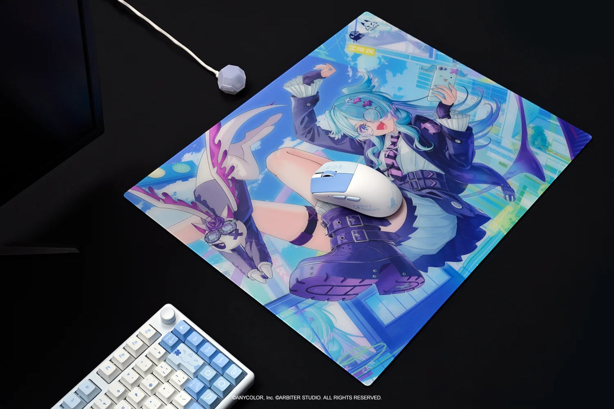 Arbiter Studio x NIJISANJI EN - Arbiter Studio × NIJISANJI EN – Elira Pendora 聯名電競周邊系列（日文 JIS 配置鍵盤、布質滑鼠墊及玻璃滑鼠墊）