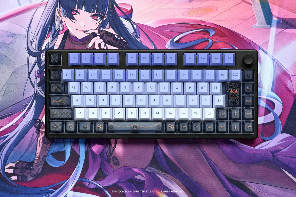 Arbiter Studio x NIJISANJI EN - Arbiter Studio × NIJISANJI EN – Meloco Kyoran 聯名電競周邊系列（日文 JIS 配置鍵盤、布質滑鼠墊及玻璃滑鼠墊）