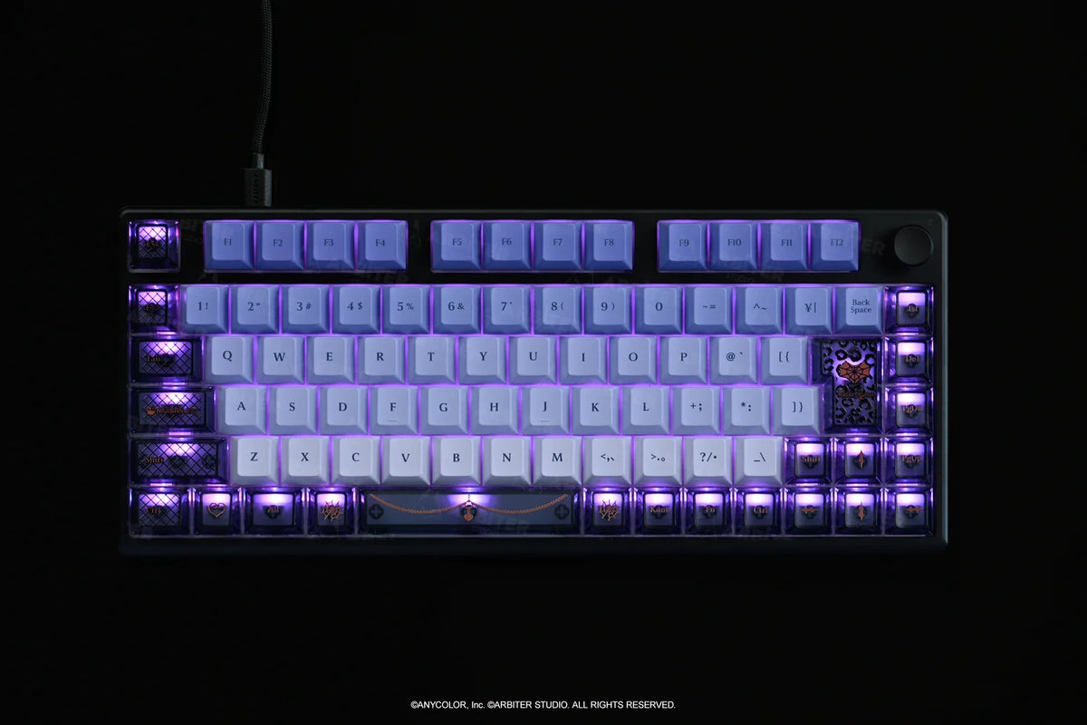 Arbiter Studio x NIJISANJI EN - Arbiter Studio × NIJISANJI EN – Meloco Kyoran 聯名電競周邊系列（日文 JIS 配置鍵盤、布質滑鼠墊及玻璃滑鼠墊）
