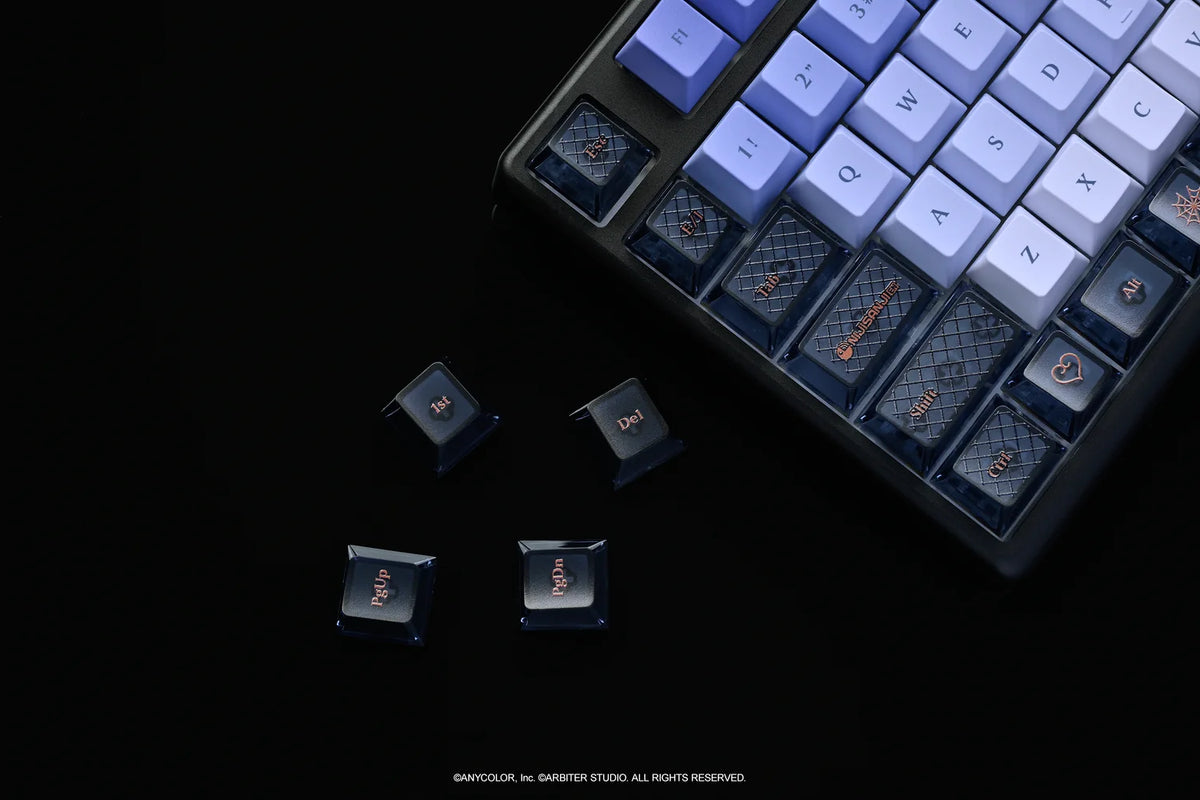 Arbiter Studio x NIJISANJI EN - Arbiter Studio × NIJISANJI EN – Meloco Kyoran 聯名電競周邊系列（日文 JIS 配置鍵盤、布質滑鼠墊及玻璃滑鼠墊）