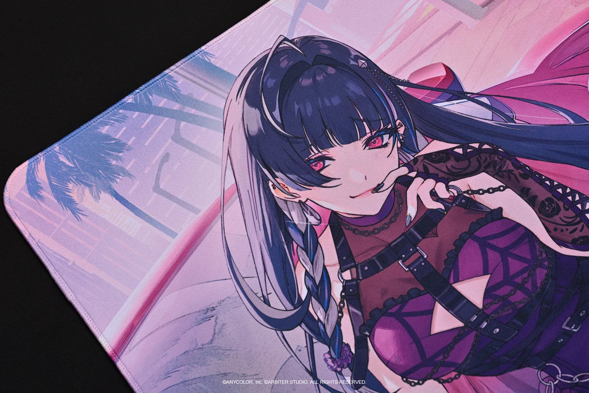 Arbiter Studio x NIJISANJI EN - Arbiter Studio × NIJISANJI EN – Meloco Kyoran 聯名電競周邊系列（日文 JIS 配置鍵盤、布質滑鼠墊及玻璃滑鼠墊）