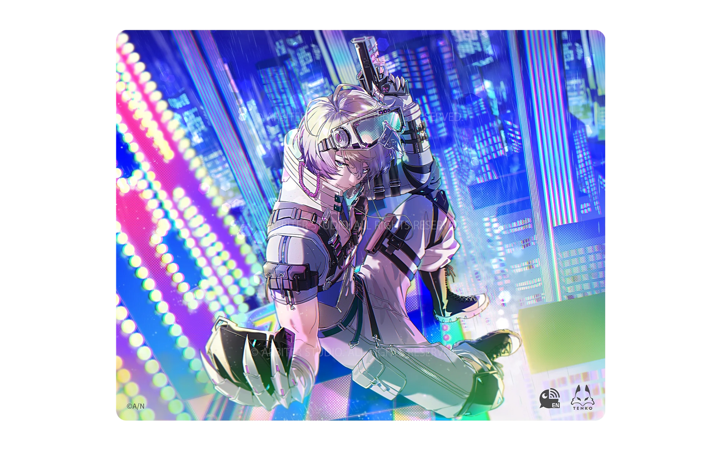 Arbiter Studio x Nijisanji SHU & CLAUDE - 布面滑鼠墊 L (Claude Clawmark)