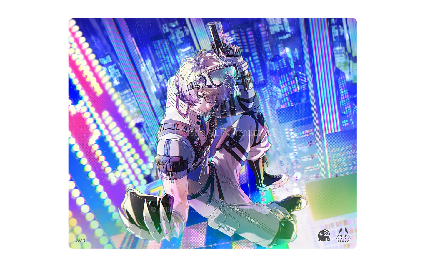 Arbiter Studio x Nijisanji SHU & CLAUDE - 玻璃面滑鼠墊 (Claude Clawmark)