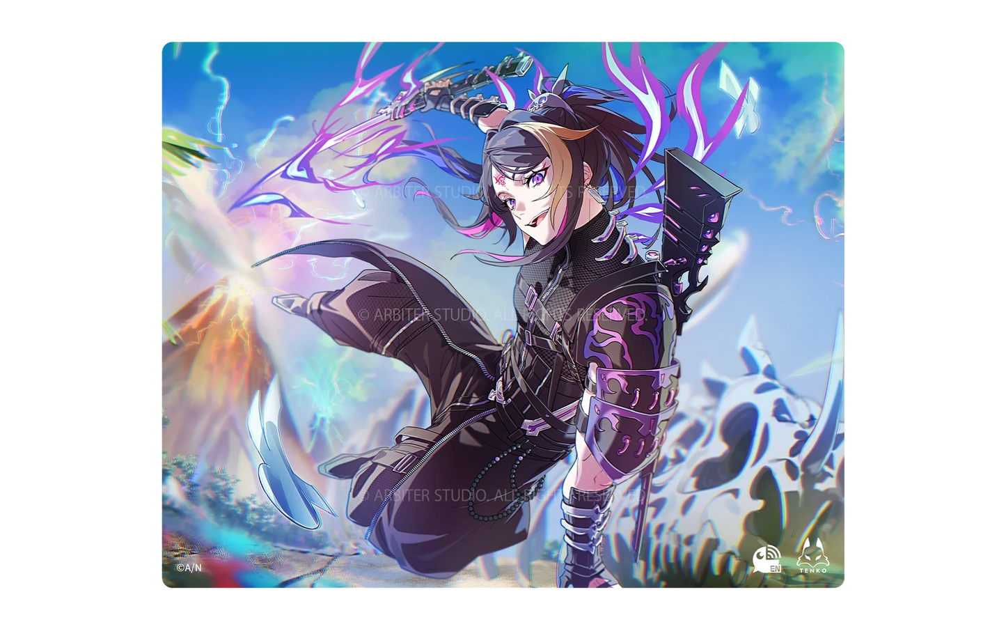 Arbiter Studio x Nijisanji SHU & CLAUDE - 玻璃面滑鼠墊 (Shu Yamino)