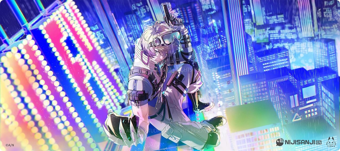 Arbiter Studio x Nijisanji SHU & CLAUDE - 布面滑鼠墊 XL (Claude Clawmark)