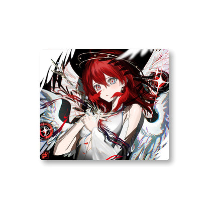 [預購品 9月底出貨] Hachiware 玻璃滑鼠墊 速度型 Elisa