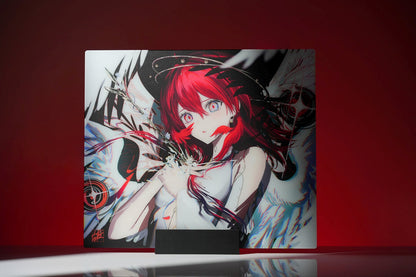 [預購品 9月底出貨] Hachiware 玻璃滑鼠墊 速度型 Elisa