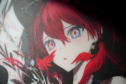 [預購品 9月底出貨] Hachiware 玻璃滑鼠墊 速度型 Elisa