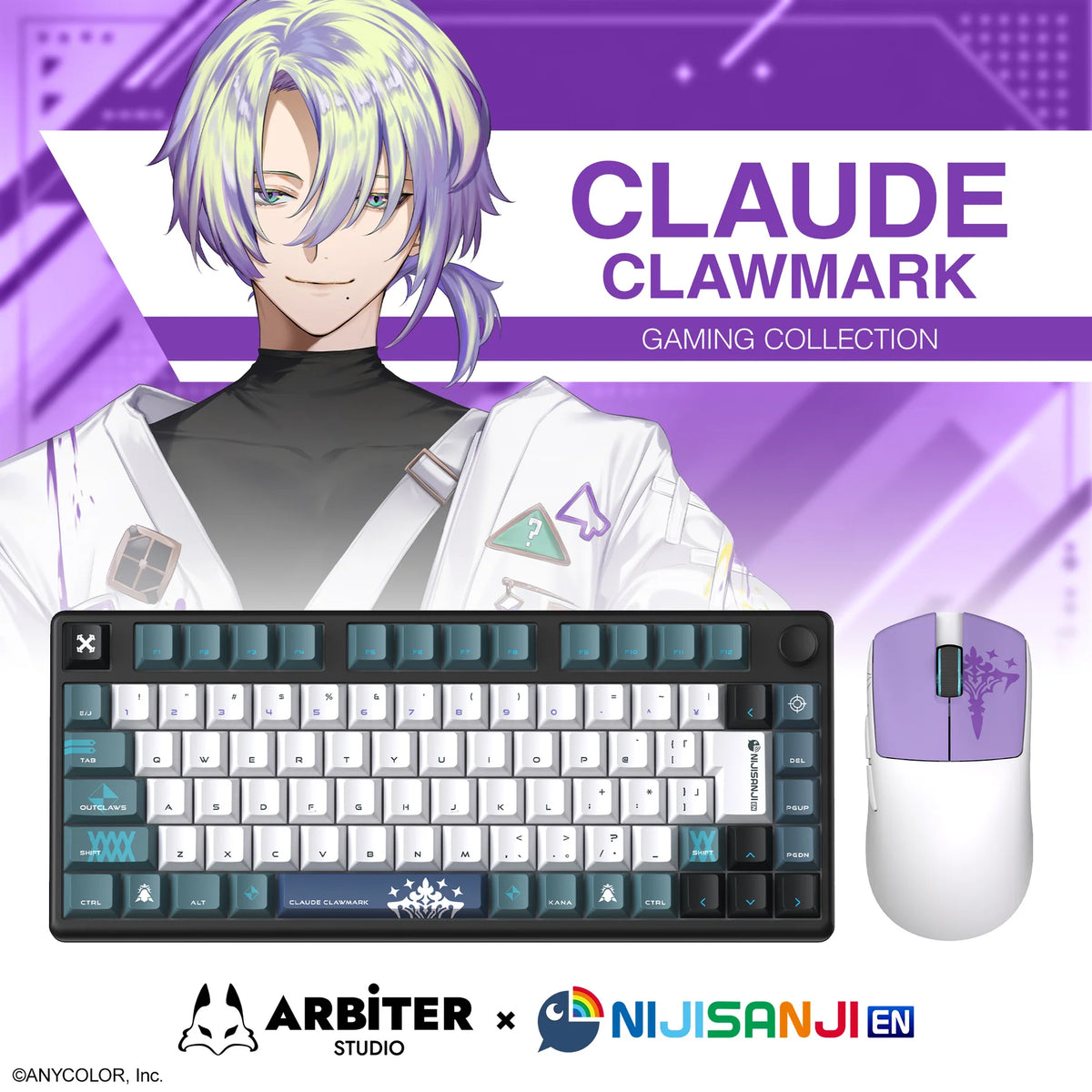 Arbiter Studio x NIJISANJI EN - Claude Clawmark 聯名磁軸電競鍵盤 (日文 JIS 配置))