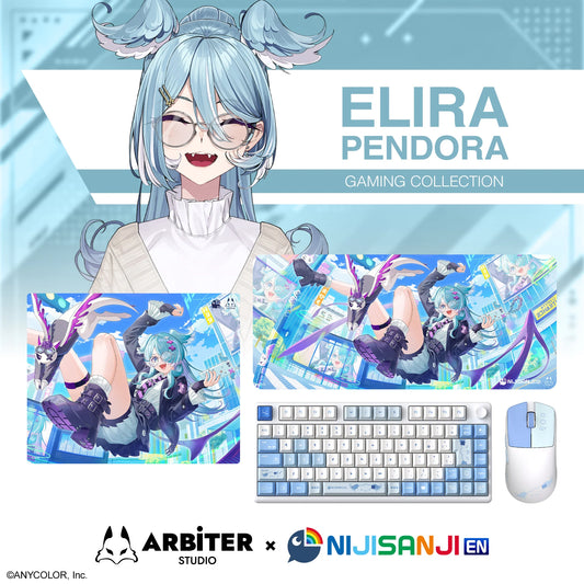 Arbiter Studio x NIJISANJI EN - Arbiter Studio × NIJISANJI EN – Elira Pendora 聯名電競周邊系列（日文 JIS 配置鍵盤、布質滑鼠墊及玻璃滑鼠墊）