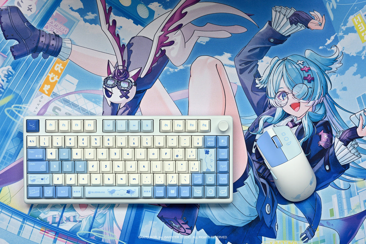 Arbiter Studio x NIJISANJI EN - Arbiter Studio × NIJISANJI EN – Elira Pendora 聯名電競周邊系列（日文 JIS 配置鍵盤、布質滑鼠墊及玻璃滑鼠墊）