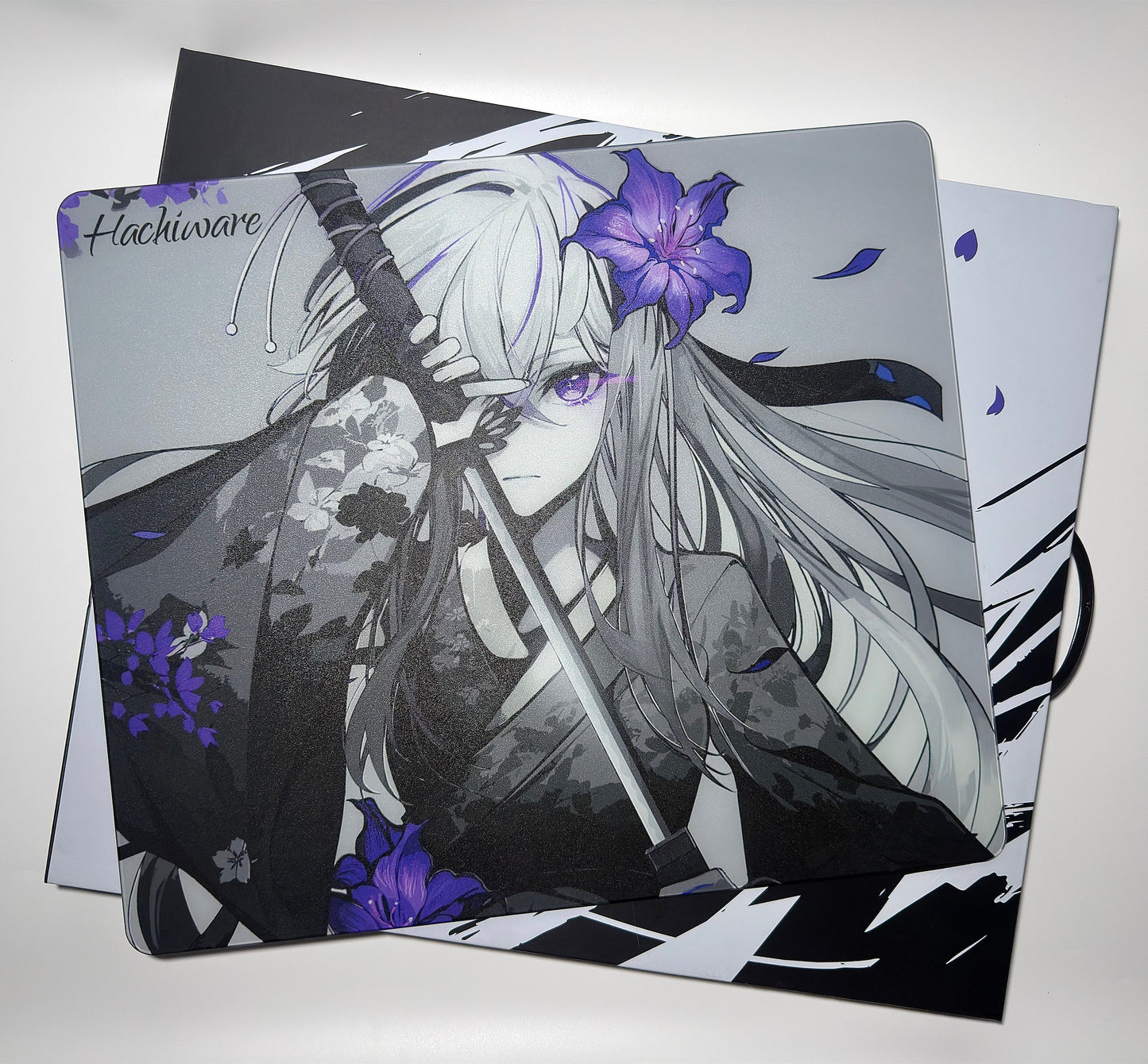 [預購品 6/26截止收單 8月初出貨] Hachiware 玻璃滑鼠墊 速度型 FlowerBlade V2