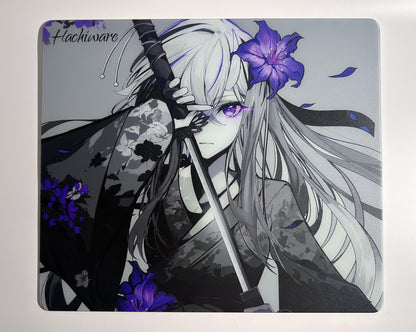 [預購品 6/26截止收單 8月初出貨] Hachiware 玻璃滑鼠墊 速度型 FlowerBlade V2