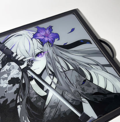 [預購品 6/26截止收單 8月初出貨] Hachiware 玻璃滑鼠墊 速度型 FlowerBlade V2