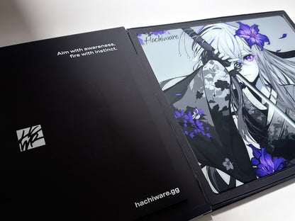 [預購品 6/26截止收單 8月初出貨] Hachiware 玻璃滑鼠墊 速度型 FlowerBlade V2