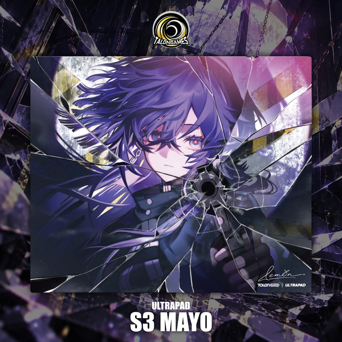 [預購品 11月底出貨] TalonGames 玻璃滑鼠墊 速度型 S3 MAYO