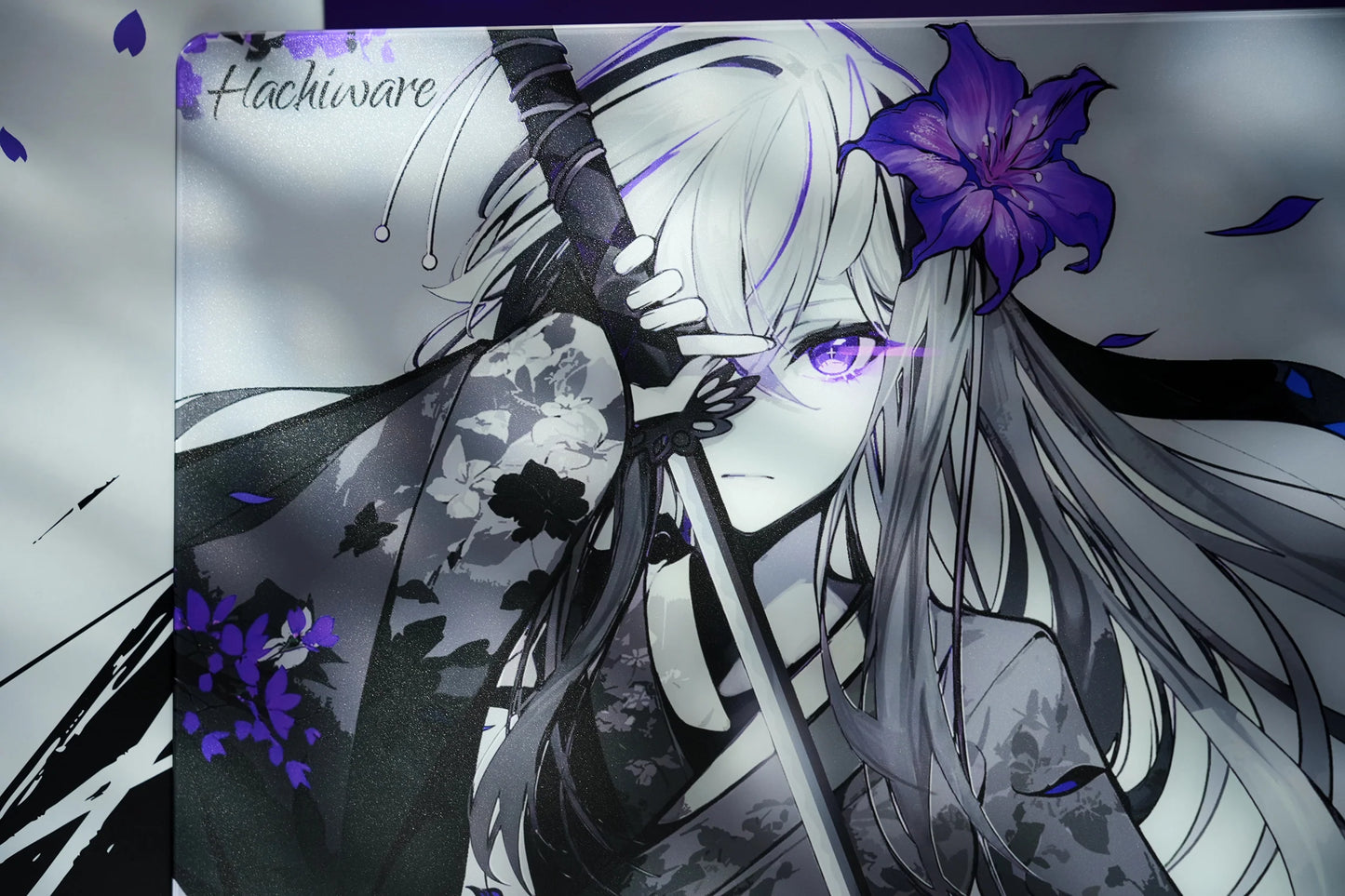 [預購品 6/26截止收單 8月初出貨] Hachiware 玻璃滑鼠墊 速度型 FlowerBlade V2