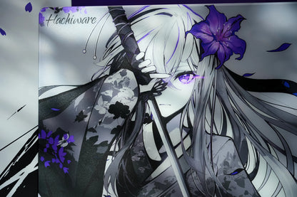 [預購品 6/26截止收單 8月初出貨] Hachiware 玻璃滑鼠墊 速度型 FlowerBlade V2