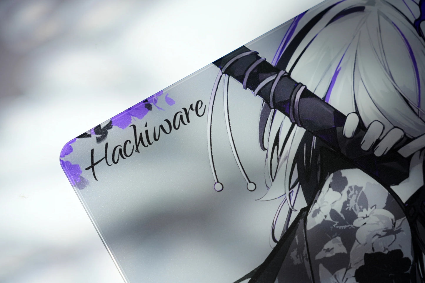 [預購品 6/26截止收單 8月初出貨] Hachiware 玻璃滑鼠墊 速度型 FlowerBlade V2
