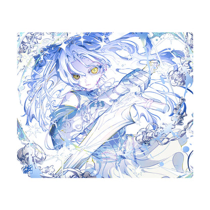 [預購品 6/26截止收單 8月初出貨] Hachiware 玻璃滑鼠墊 速度型 Ice