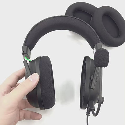 [YENSION] Razer 雷蛇 黑鯊 BlackShark V2 Pro V2SE V2X 替換耳罩 (帶卡扣)