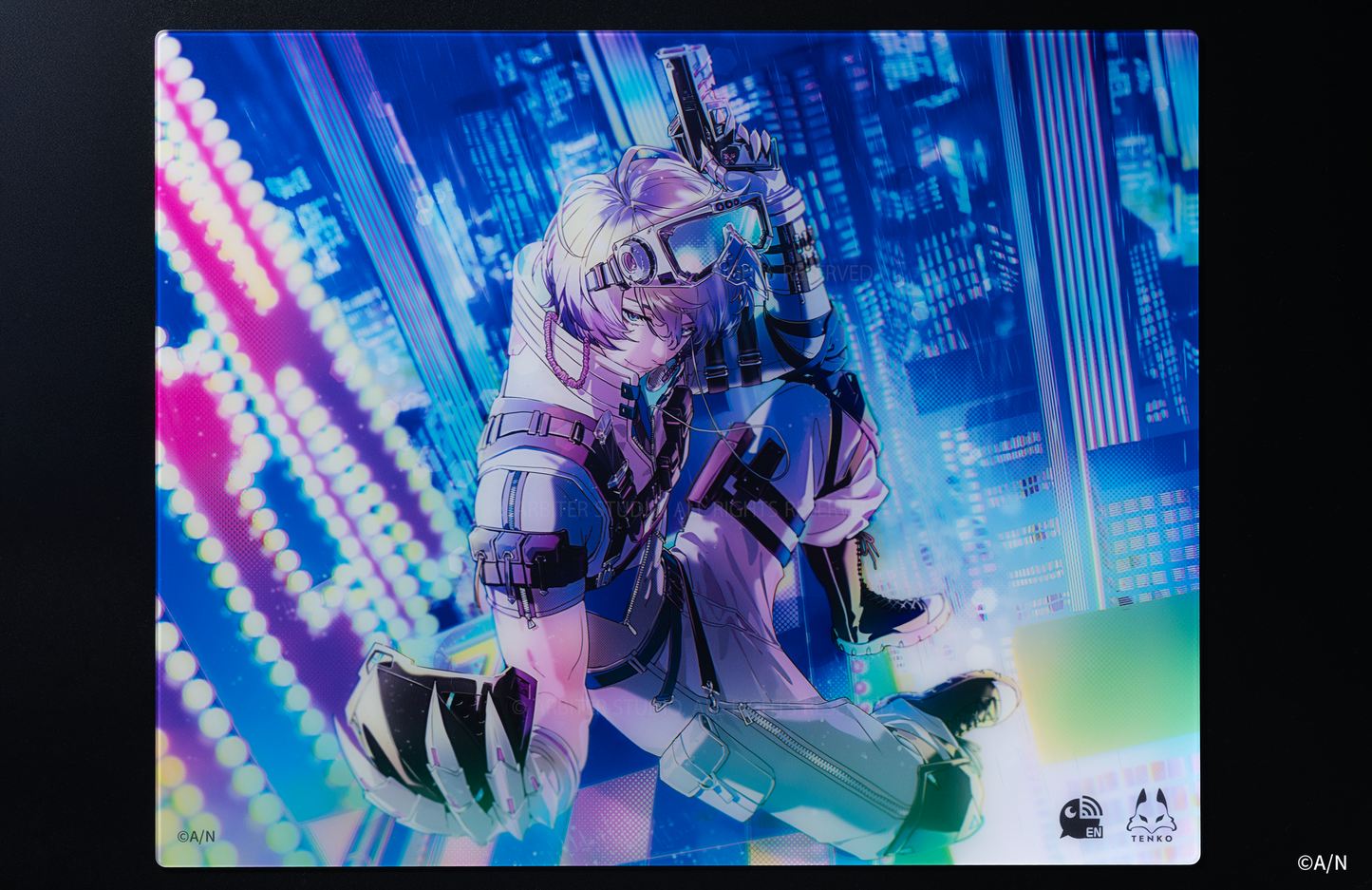 Arbiter Studio x Nijisanji SHU & CLAUDE - 玻璃面滑鼠墊 (Claude Clawmark)