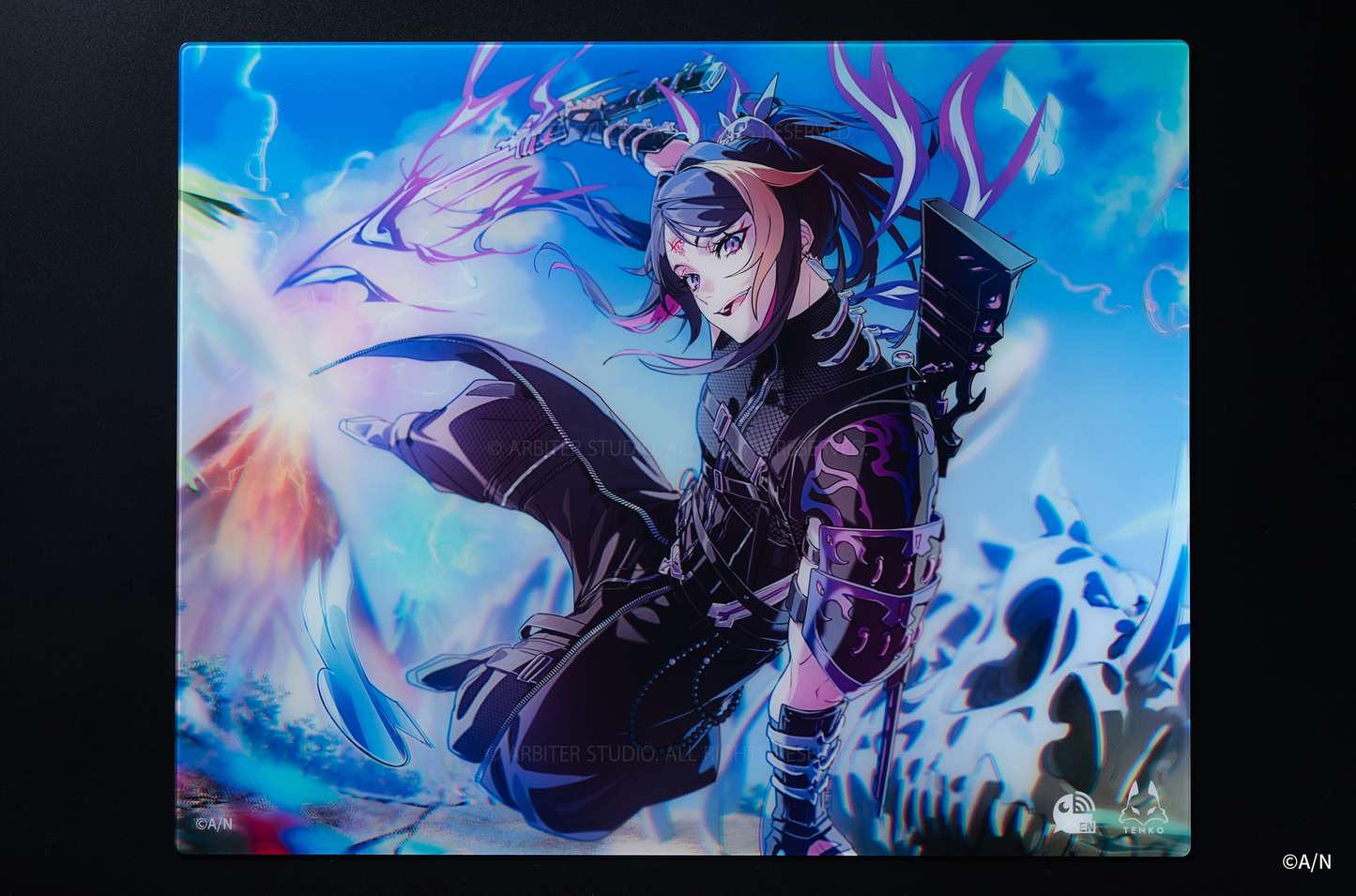 Arbiter Studio x Nijisanji SHU & CLAUDE - 玻璃面滑鼠墊 (Shu Yamino)