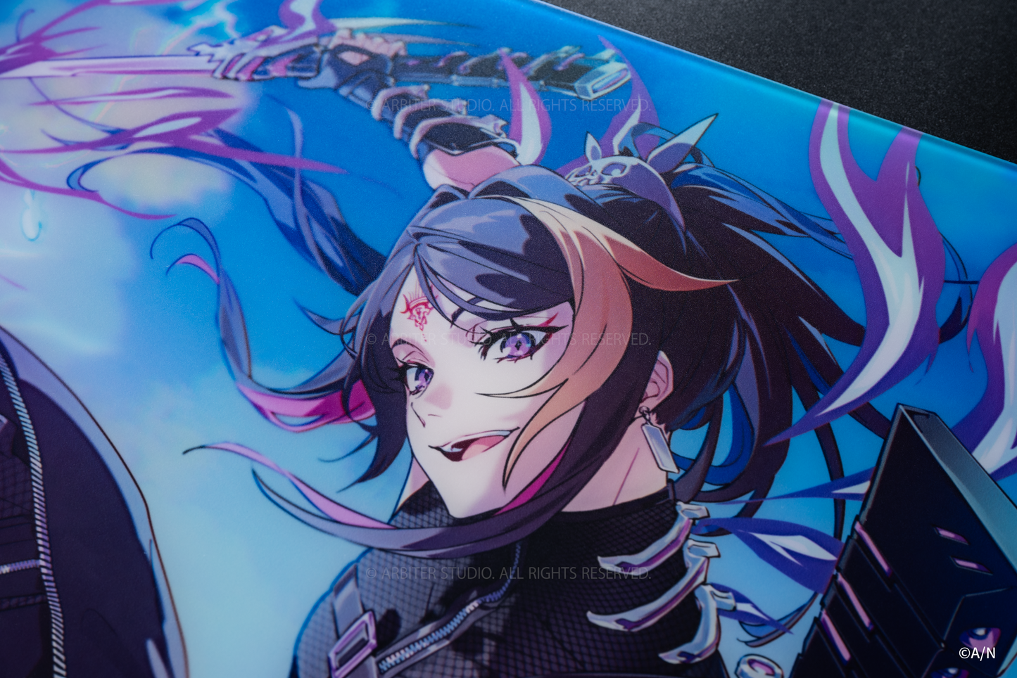 Arbiter Studio x Nijisanji SHU & CLAUDE - 玻璃面滑鼠墊 (Shu Yamino)