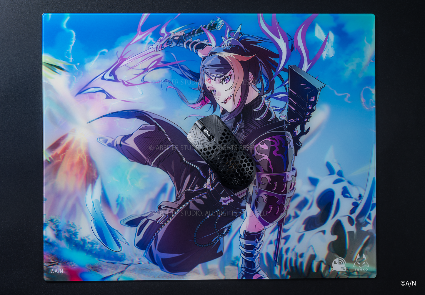 Arbiter Studio x Nijisanji SHU & CLAUDE - 玻璃面滑鼠墊 (Shu Yamino)